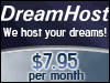Hosting at dreamhost.com